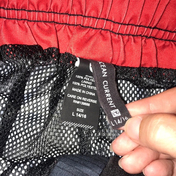 Boys Ocean Current Swim Trunks Size Large 14/16 - Picture 3 of 7